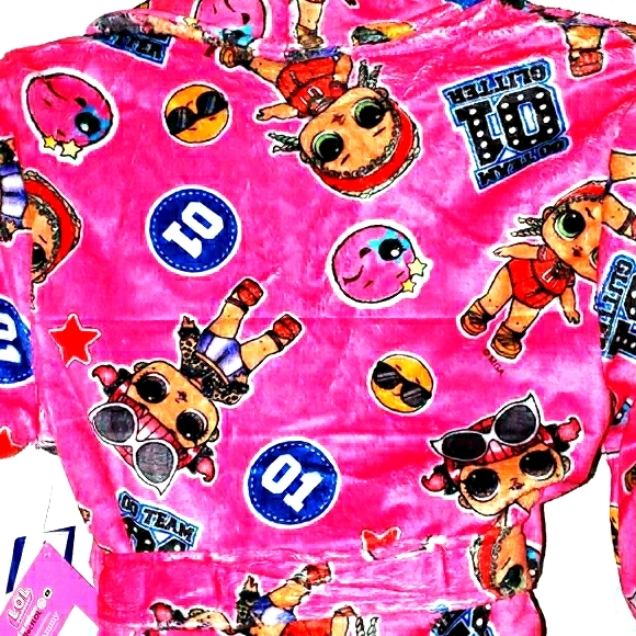NWT LOL Surprise! lightweight fleece Robe - Picture 6 of 6